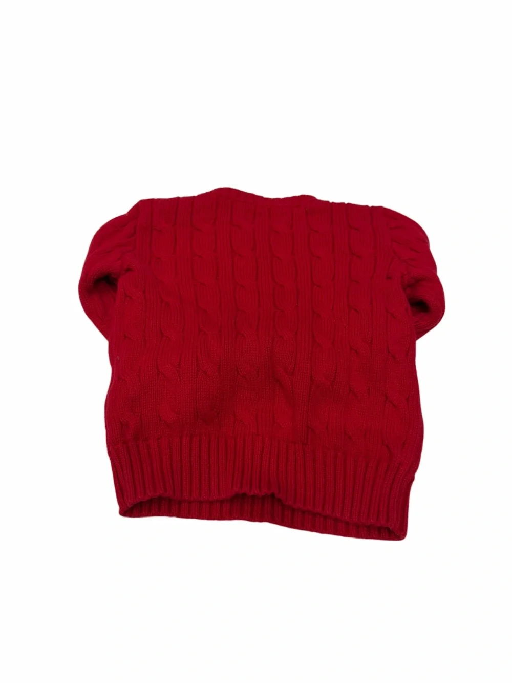 Ralph Lauren Baby Cotton Cable-Knit Sweater Red‎ 12 Month